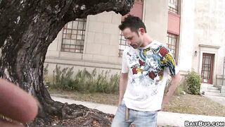 Dick Being Served On The Bus